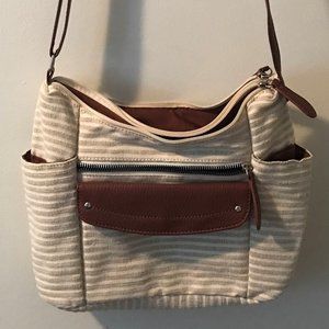 Time and Tru multi-pocket crossbody purse